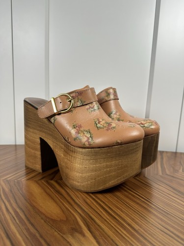 Zoccoli legno stile anni 70 - legno,