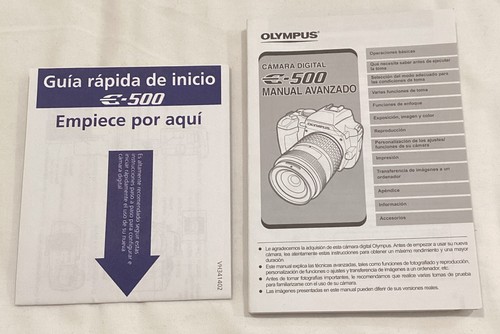 Olympus 500 oem manuale - e-500,