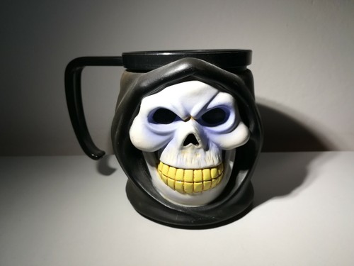 Tazza teschio colore nero - teschio,