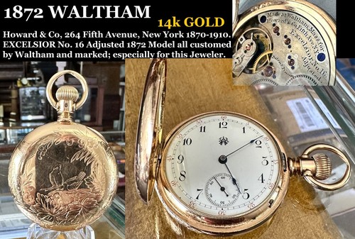 1872 waltham orologio tasca - waltham,