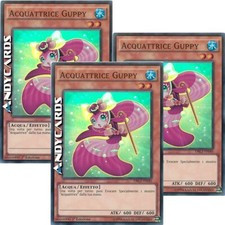 3x ACQUATTRICE GUPPY (Aquaactress Guppy) • Super R • DRL2 IT040 • YUGIOH!