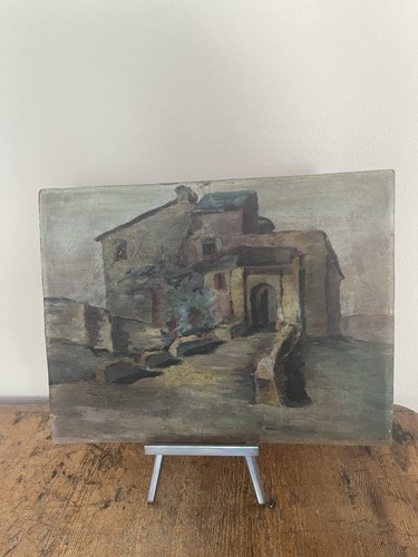 Dipinto olio tavoletta - ad,