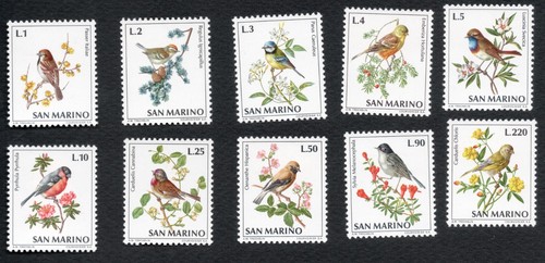 San marino 1972 - san, birds