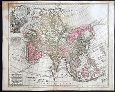 stampa antica Asia tobias conrad Lotter 1775 mappa carta geografica indonesia