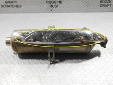 MARMITTA TERMINALE SCARICO CON BOZZE APRILIA SCARABEO 500 LIGHT 2007 2012