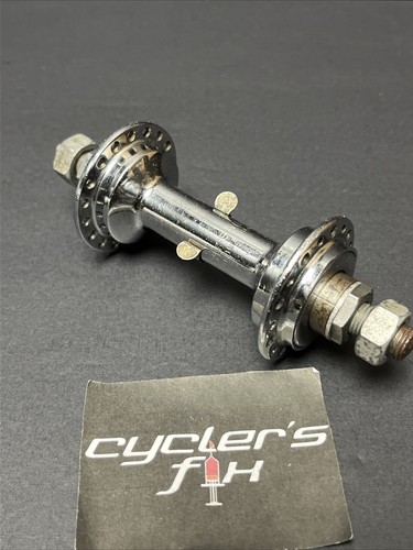 Mozzo bici pista cromato - ,