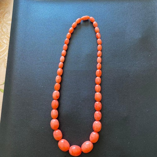 Collana vintage perle corallo