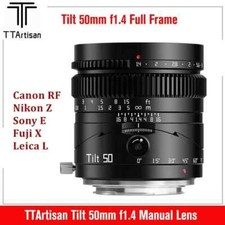 Obiettivo TTArtisan 50 mm F1.4 inclinazione full frame per Canon Nikon Sony Fujifilm Leica L 