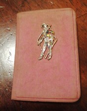 AGENDA MINI CALENDARIO 1933 SMALTO ARLECCHINO MINIATURA  CARNEVALE MASCHERA 