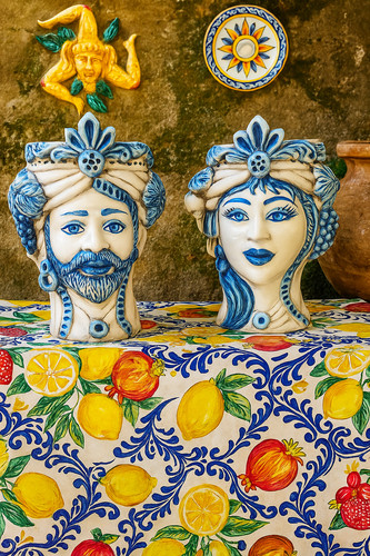 Testa moro ceramica di - di,