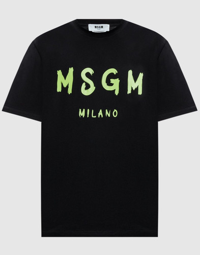 Shirt msgm milano nera - t-shirt,