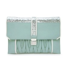 Borsa a tracolla Miu Miu Matelasse in pelle opalina con catena trapuntata vin...