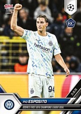 TOPPS NOW 25-2026 UCL CHAMPIONS LEAGUE #34 PIO ESPOSITO INTER ROOKIE RC PREORDER