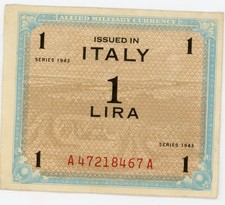 1 Lira – Series 1943 (Issued