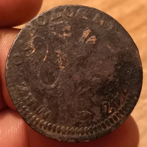 Moneta mezzo bolognino 1747 - mezzo,