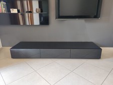 Mobile cassettiera Pianca legno laccato lucido nero 3 cassetti salone ingresso