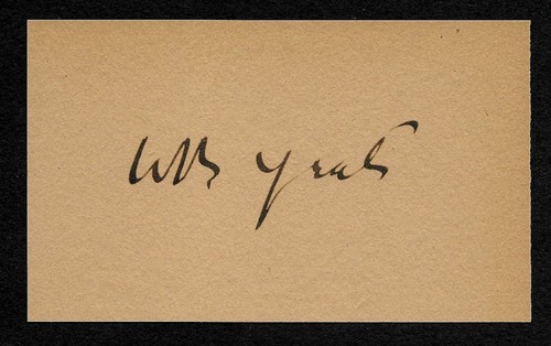 Yates autografo ristampa - w.b.,