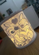 Porta candelina con Stitch e