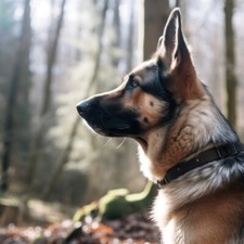 2 adesivi auto cane pastore