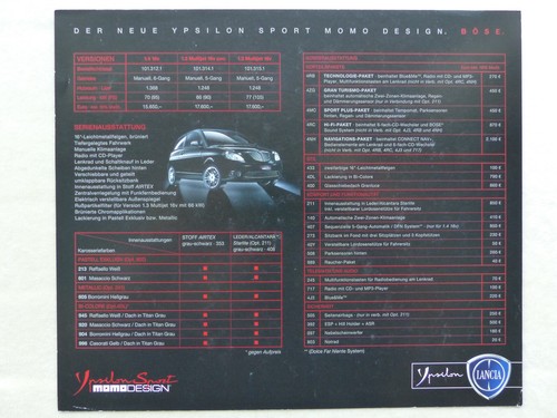 Lancia ypsilon sport momo - sport,