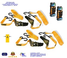 Cinghia a Cricchetto Corda Fissaggio Ganci Trasporto Ancoraggio Nastro lega per 