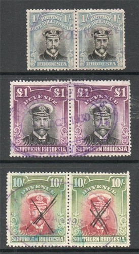 Rhodesia due 10 - s.rhodesia,