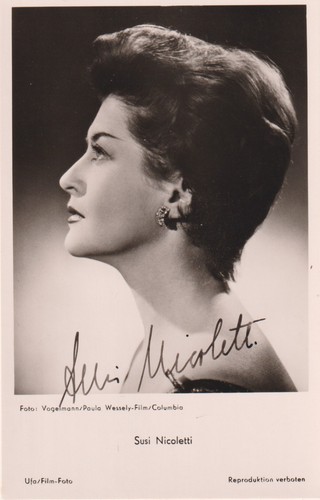 Susi nicoletti autografo - susi,