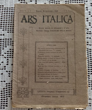 ARS ITALICA Rivista mensile di letteratura e d'arte Napoli 30 Settembre 1918