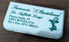 PORTA PILLOLE  PASTIGLIE  Medicine 6,5x3,5 cm FARMACIA SOFFIETTI BOVES CUNEO