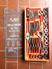 Filiera Per Filettatura Maschi e Femmina acciaio al carbonio fine 39 pezzi