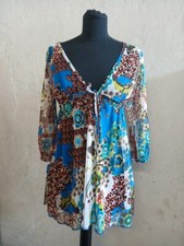 Abito floreale elasticizzato estivo - Taglia L