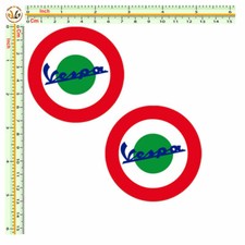 Vespa adesivi bandiera Italia 2 tondi italian flag Sticker pvc cropped 2 pz.