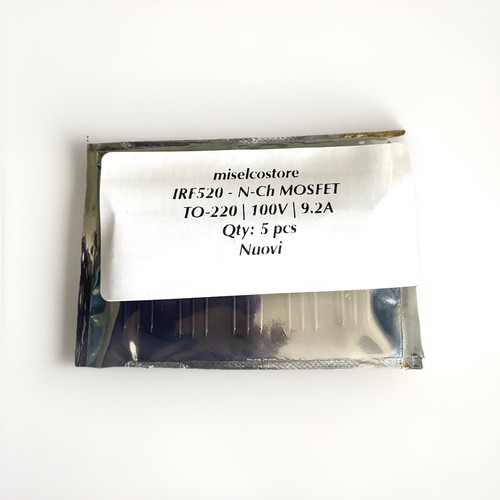 Irf520 mosfet channel - 5x, n-channel