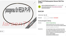 Cinghia giradischi Rega