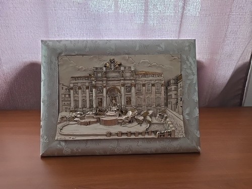 Quadro argento fontana di - in,