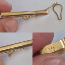 Fermacravatta in oro 18 carati 750 kt ferma cravatta gold gold's tie clip 4 GRAM