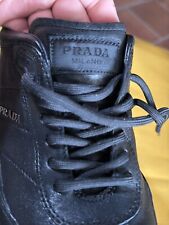 SNEAKERS PRADA in Pelle n. 41 (6.5) Nero