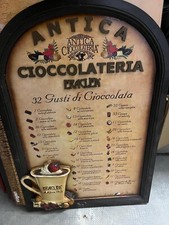 Insegna in legno Antica Cioccolateria Eraclea in ottimo stato