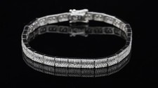 Bracciale tennis oro bianco - bracciale,