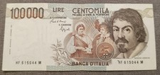 100000 LIRE CARAVAGGIO 1°