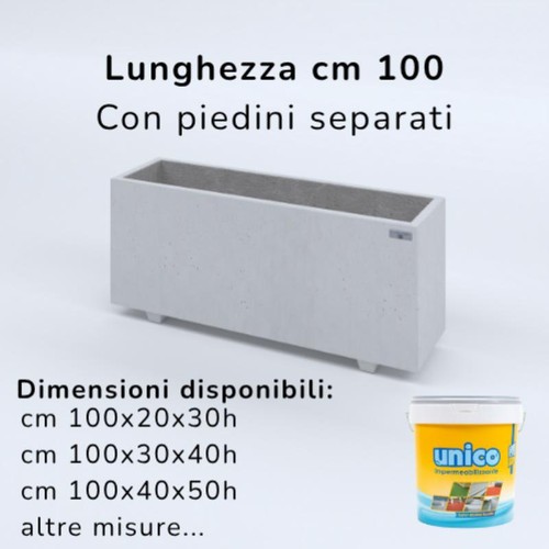 Fioriere cemento lisce - fioriere,