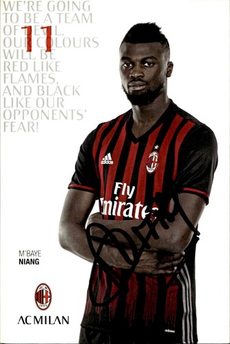 Cartolina firmata mbaye niang - firmata,