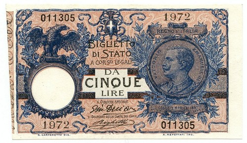 Lire biglietto stato - 5,