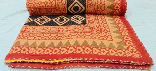 Copriletto trapuntato kantha - trapuntato,