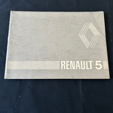 Libretto Uso e Manutenzione RENAULT 5 - 2a Ed. Italiana
