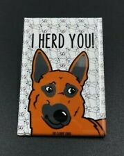 Calamita cane belga Malinois I HERD YOU fatta a mano pastorizia cani regali e decorazioni