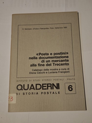 Quaderni storia postale 6 - quaderni, di