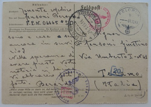 1943 cartolina posta militare - 1943,