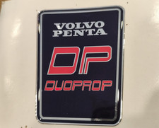 adesivo fregio logo coperchio piede Volvo Penta Duoprop resinato 3d spessore