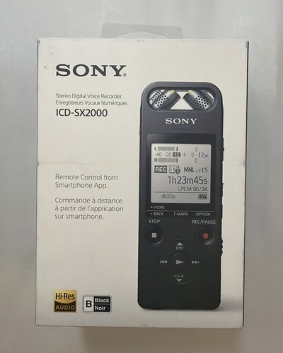 Sony icd sx2000 - sony, registratore